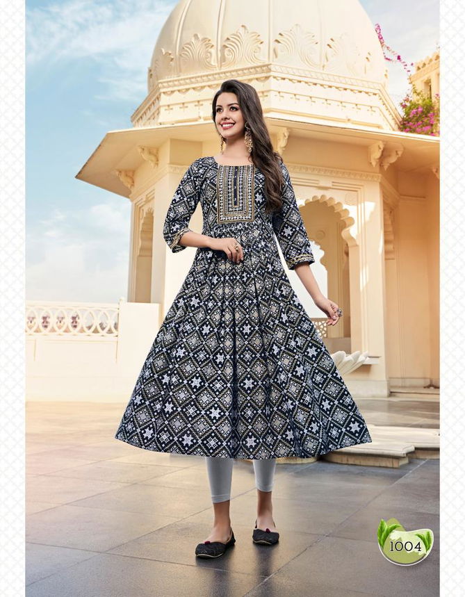 Gulabi Girl Vol 1 Diya Trends Wholesale Cotton Anarkali Kurtis Catalog